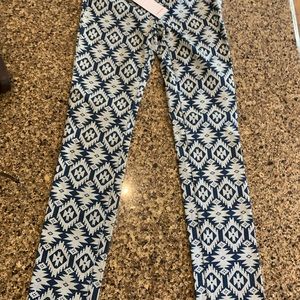 Patterned Denim Jeans